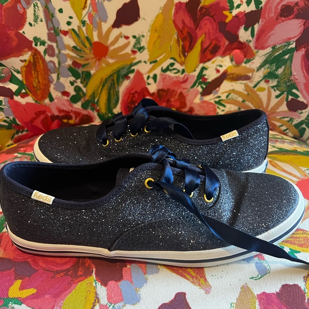 Keds x Kate Spade navy glitter